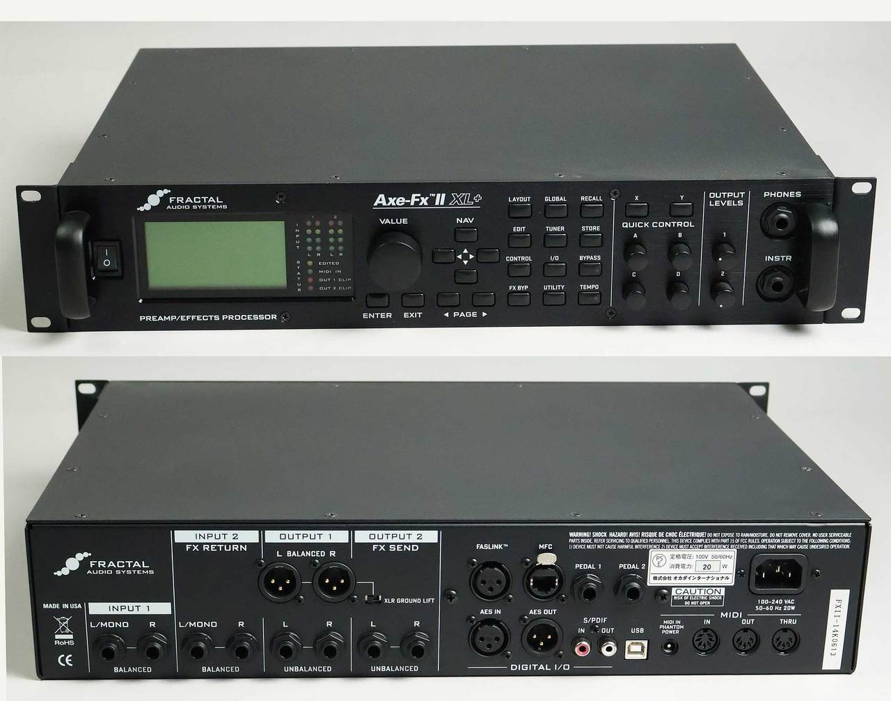 FRACTAL AUDIO SYSTEMS Axe-Fx II XL Plus+MFC-101 プリアンプ