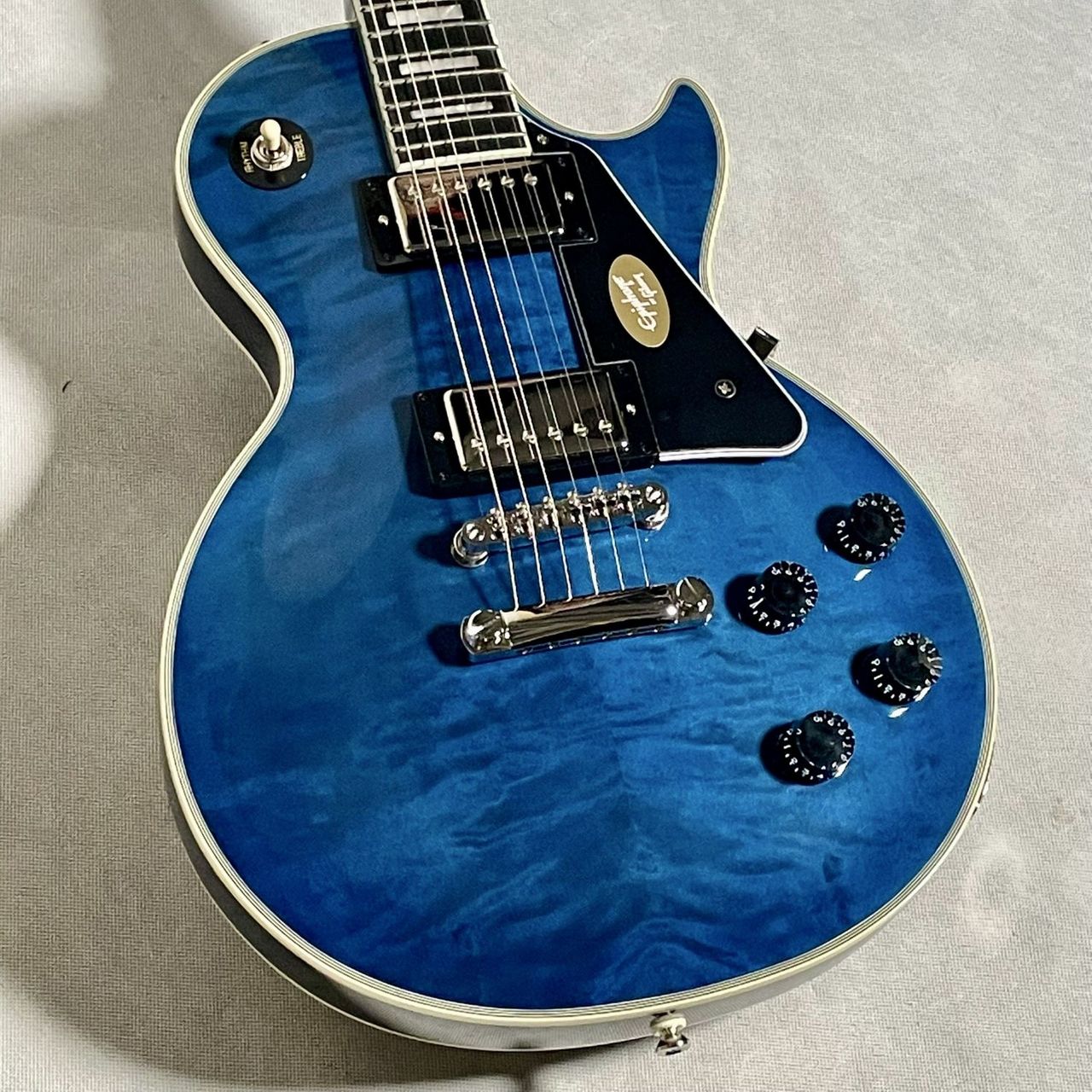 Epiphone Les Paul Custom Quilt Viper Blue【現物画像】4.00kg（新品