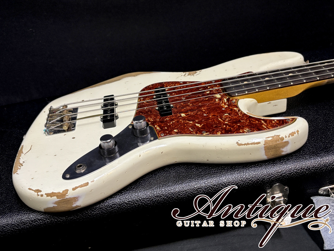 Fender Custom Shop 1960 Jazz Bass 2020 Olympic White Heavy Relic