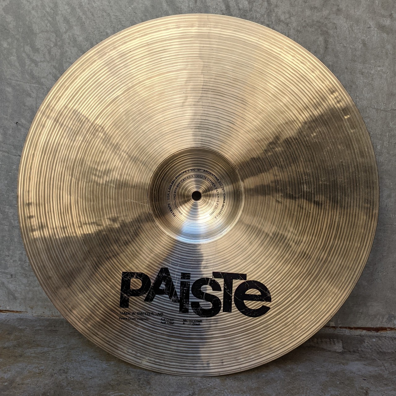 出産祝い Paiste Signature MellowCrash16.18 2枚セット