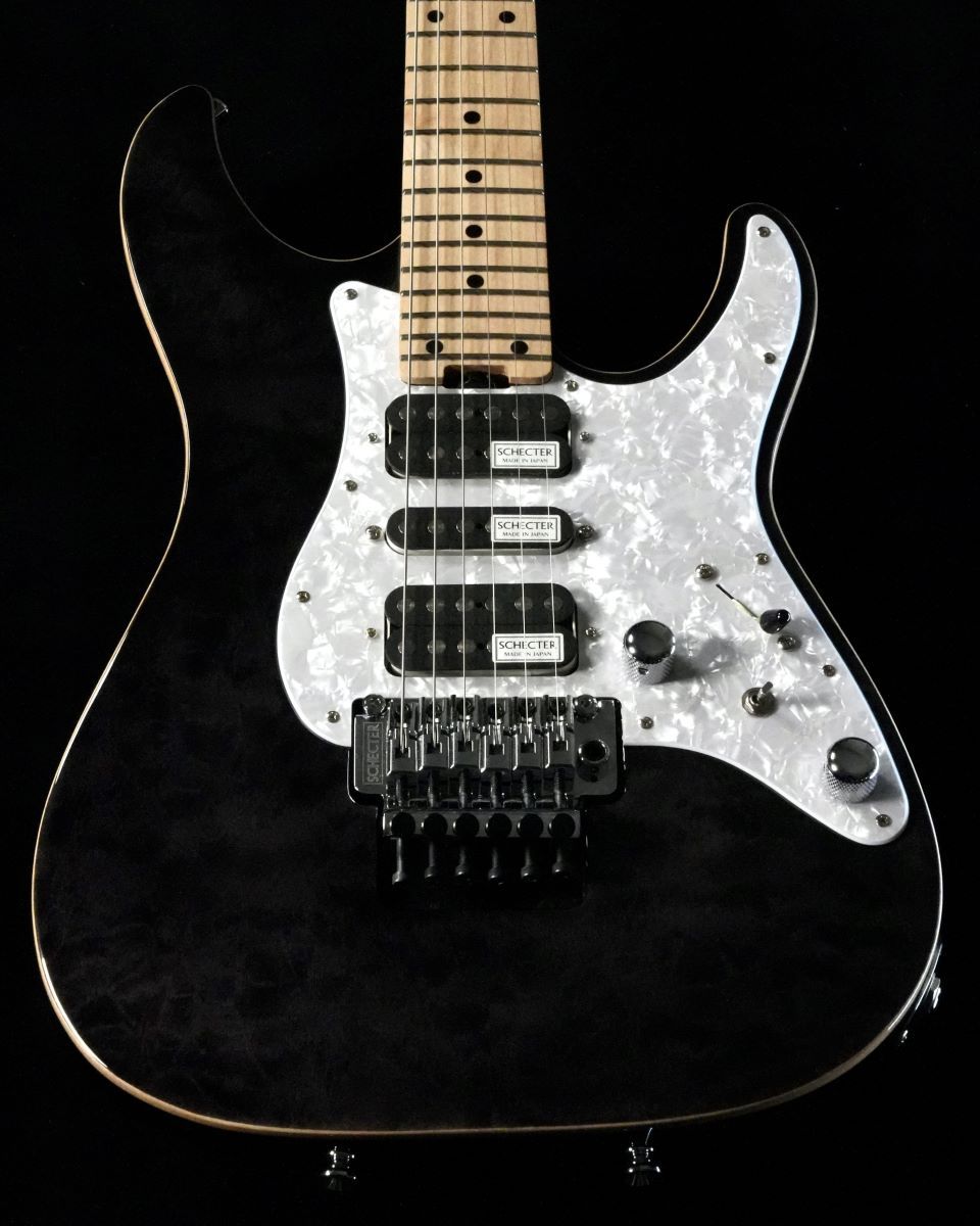 SCHECTER SD-2-24-AL/M See-thru Black（中古/送料無料）【楽器検索