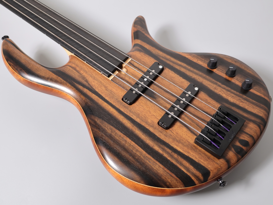 Elrick Gold Series E-volution 4st Fretless -Striped Ebony-【4.04kg