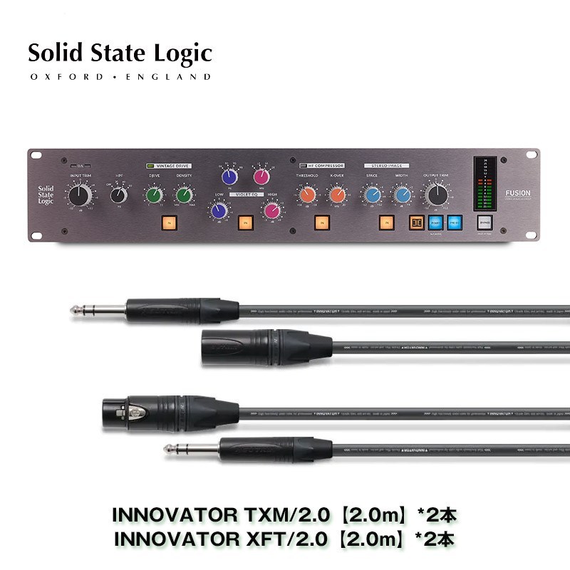 Solid State Logic(SSL) Fusion+Oyaide INNOVATOR高品位ケーブル４本 