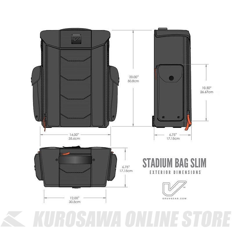 GRUV GEAR Stadium Bag BLK [スタジアムバッグ]（新品）【楽器