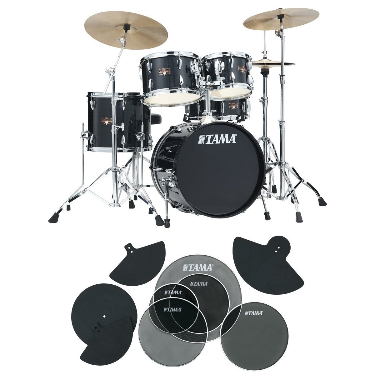 Tama IP58H6RC-HBK サイレントパック シンバル付きドラムセット  