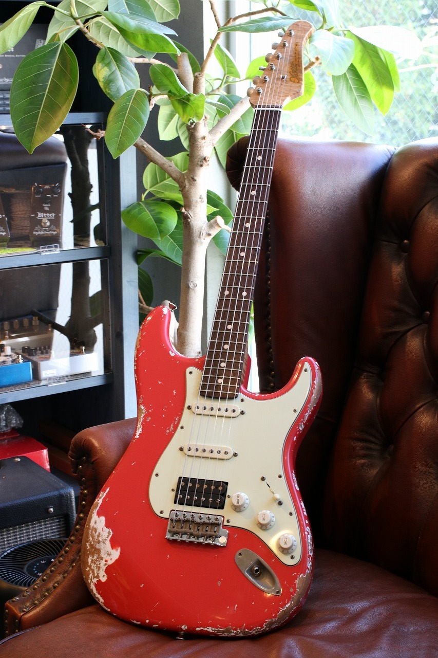 Xotic XSC-2 Fiesta Red Heavy Aged 
