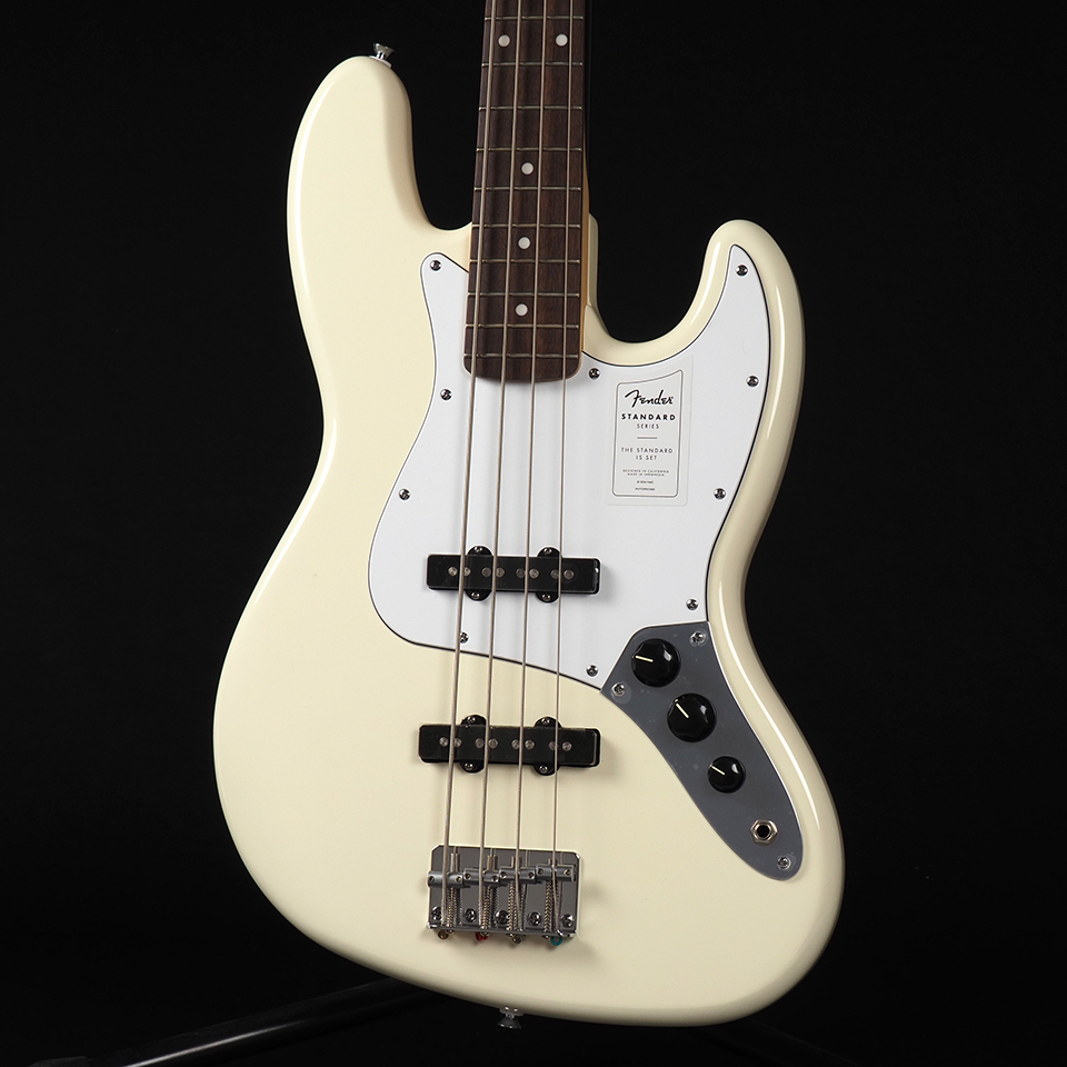 Fender Standard Jazz Bass Laurel Fingerboard White Pickguard