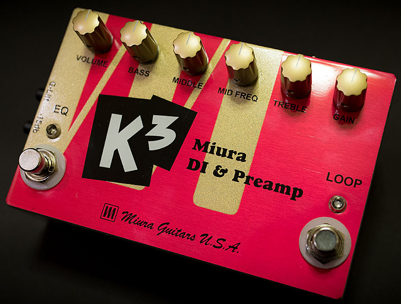 Miura Guitars U.S.A. K3 Miura Bass DI & Preamp 【ベース用 