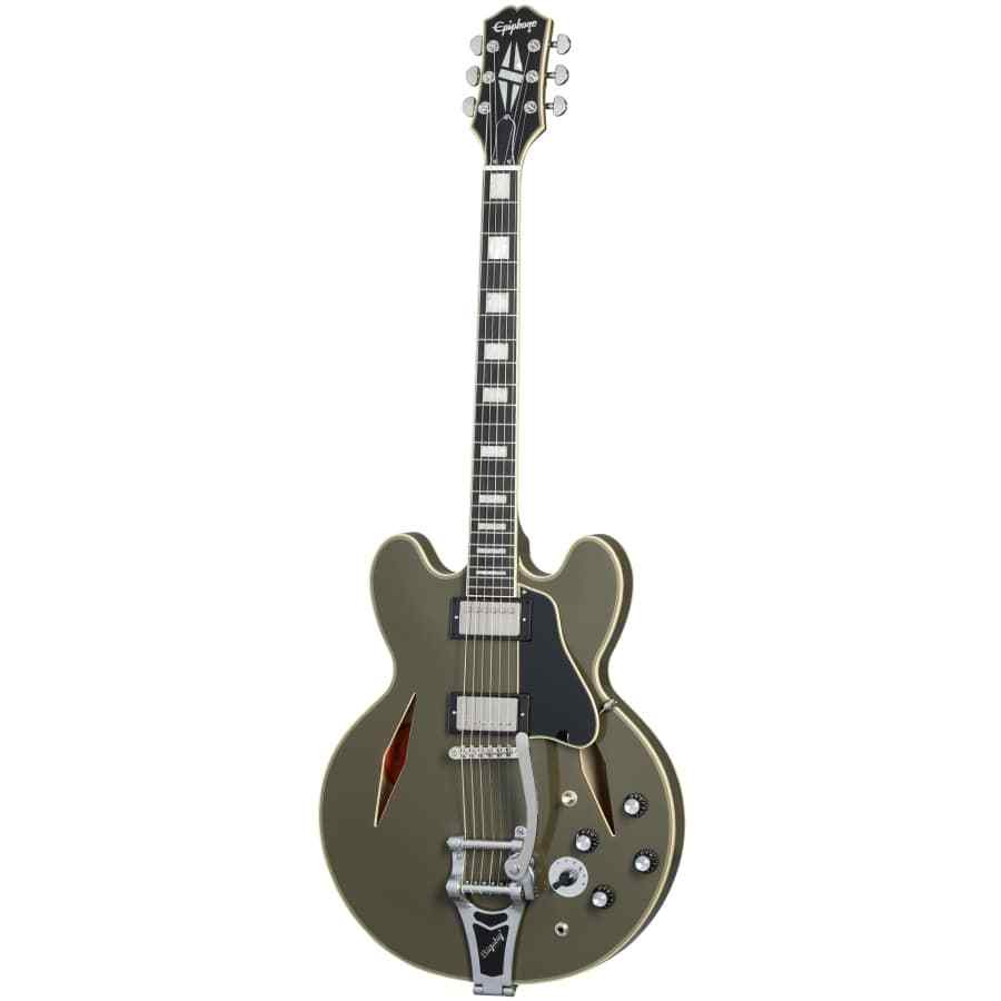 Epiphone Shinichi Ubukata ES-355 Custom Bigsby ver.02 Olive Drab