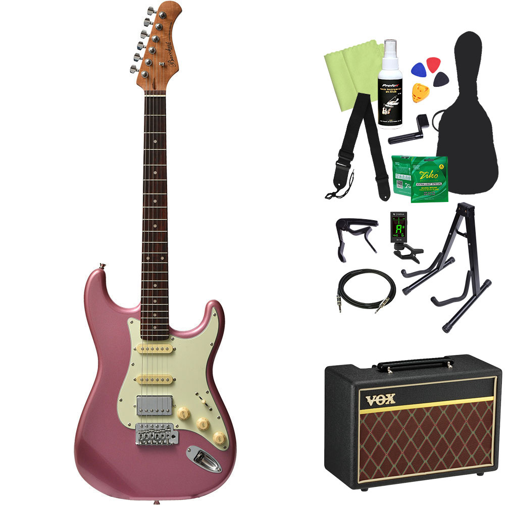 エレキギターとアンプとチューニングとピックのセット ebisound_lstx13m-bbk