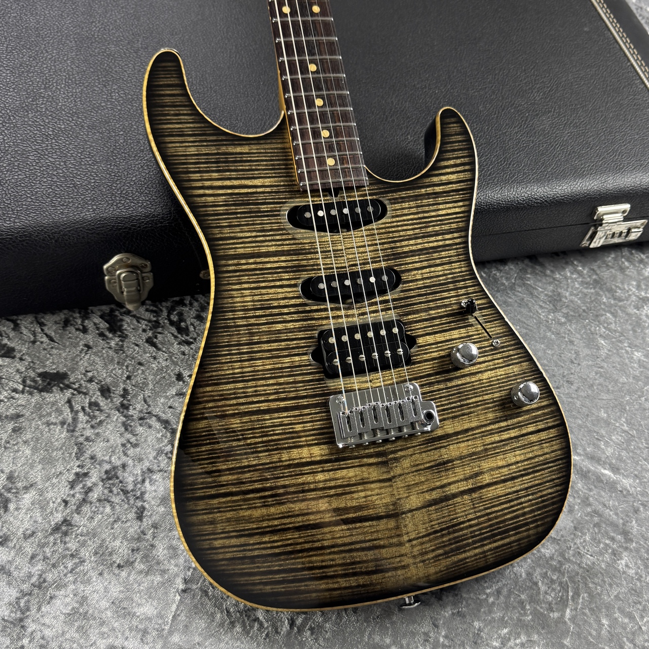 Suhr 【極上フレイムメイプル】Standard Flame Maple ～Trans Charcoal