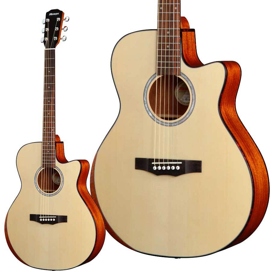 Morris R-1 NAT (ナチュラル) エレアコギター ケース付属（新品/送料