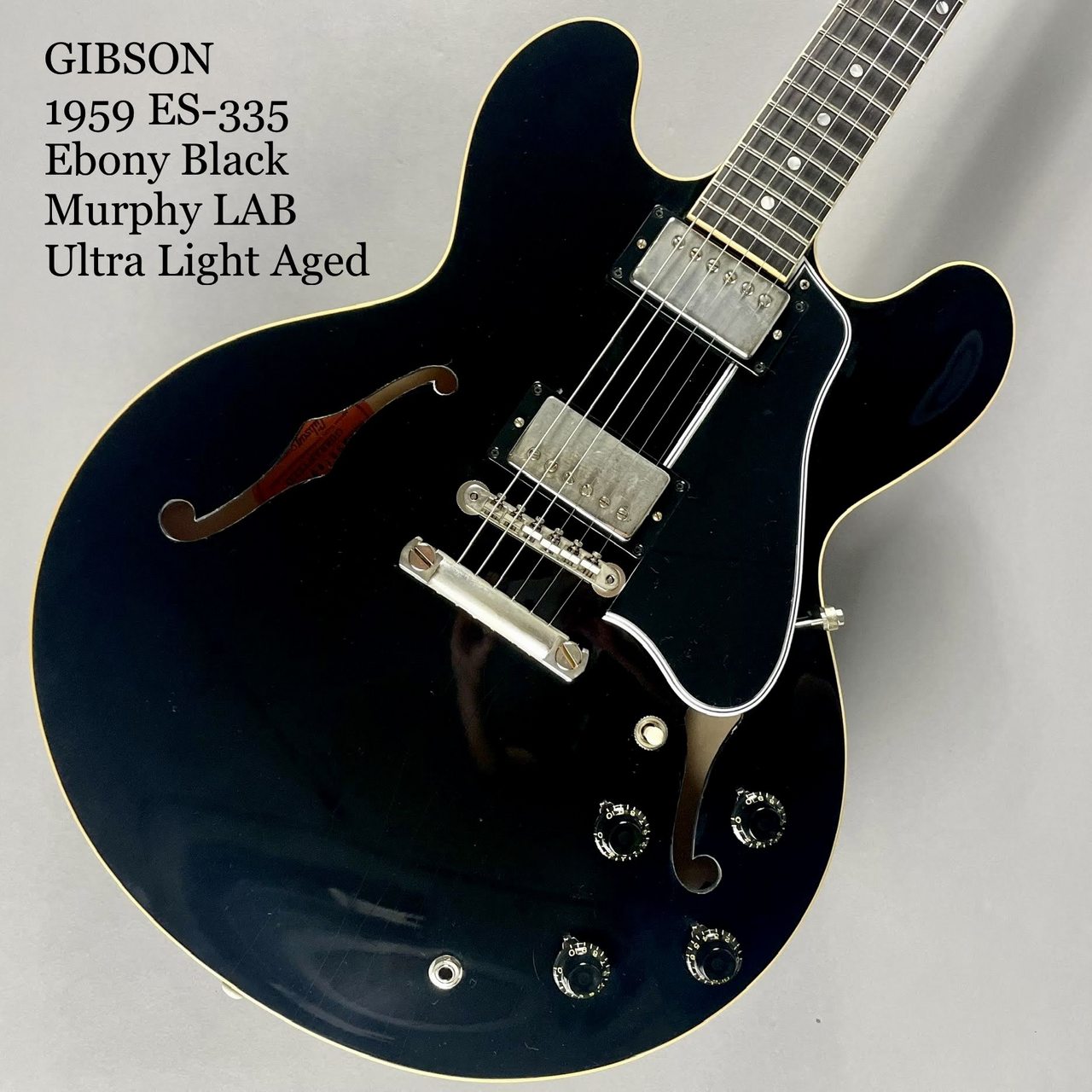 Gibson Custom Shop 1959 ES-335 Ebony Murphy Lab Ultra Light Aged
