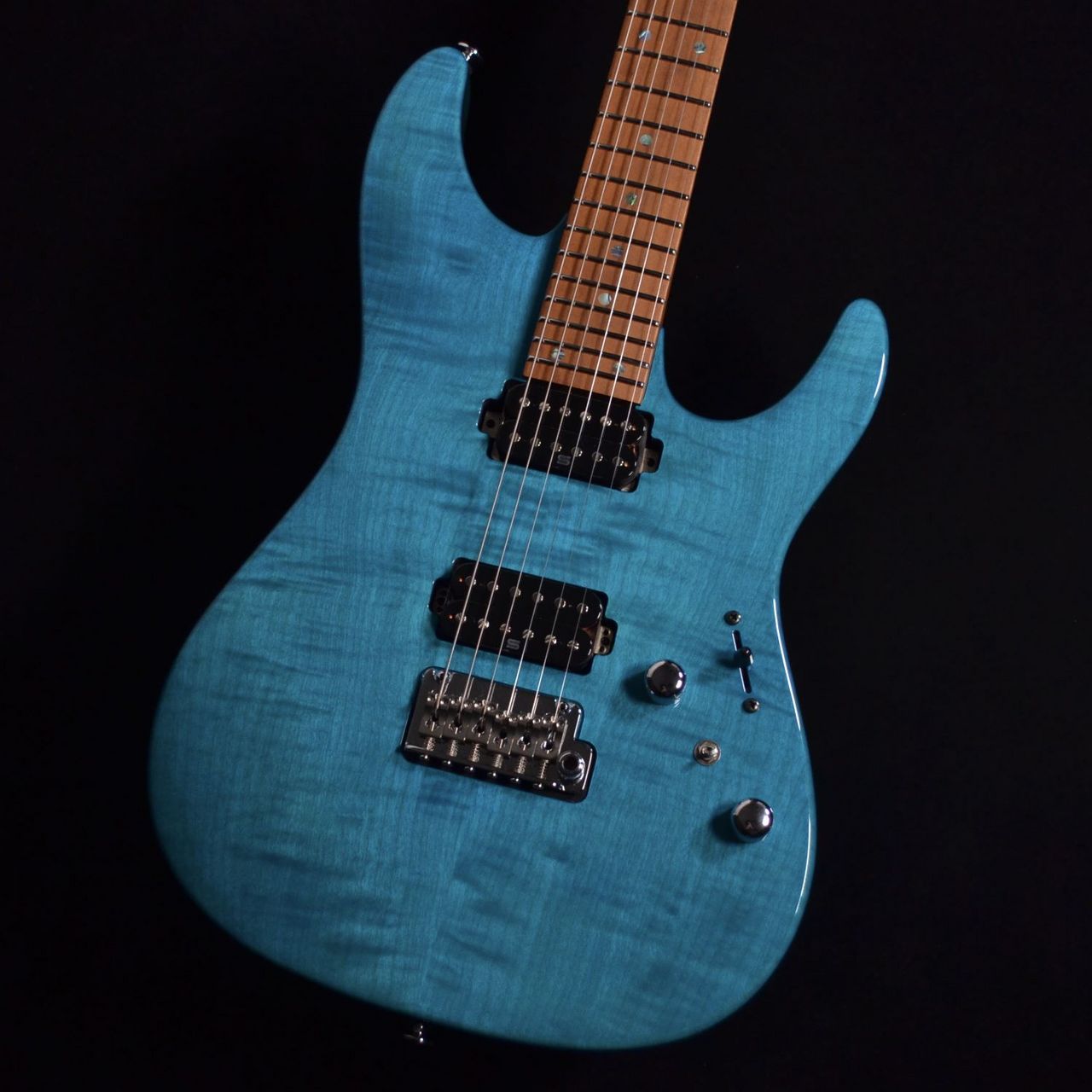 Ibanez Martin Miller AZ Signature Model Transparent Aqua Blue
