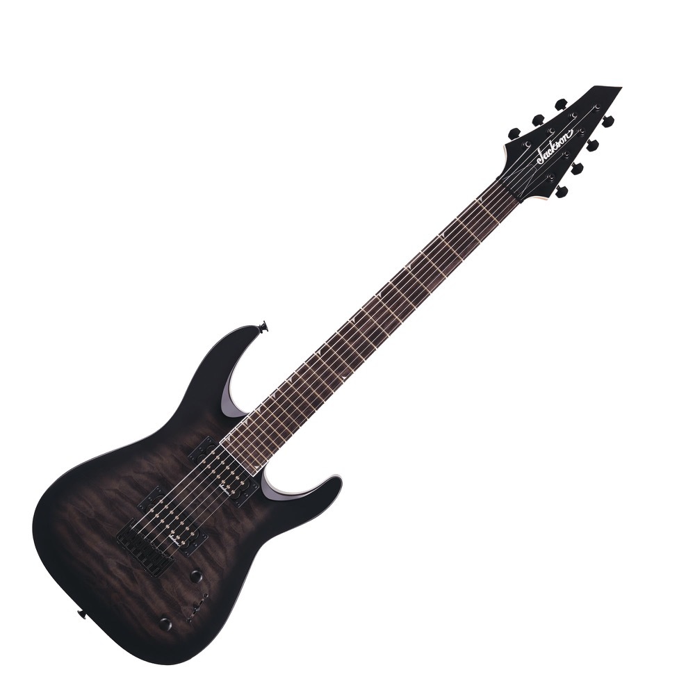 Jackson JS Series Dinky Arch Top JS22Q-7 DKA HT Transparent