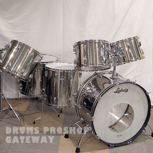 Ludwig 70s STAINLESS STEEL 26BD 5pcs KIT[U_251219_01]（ビンテージ