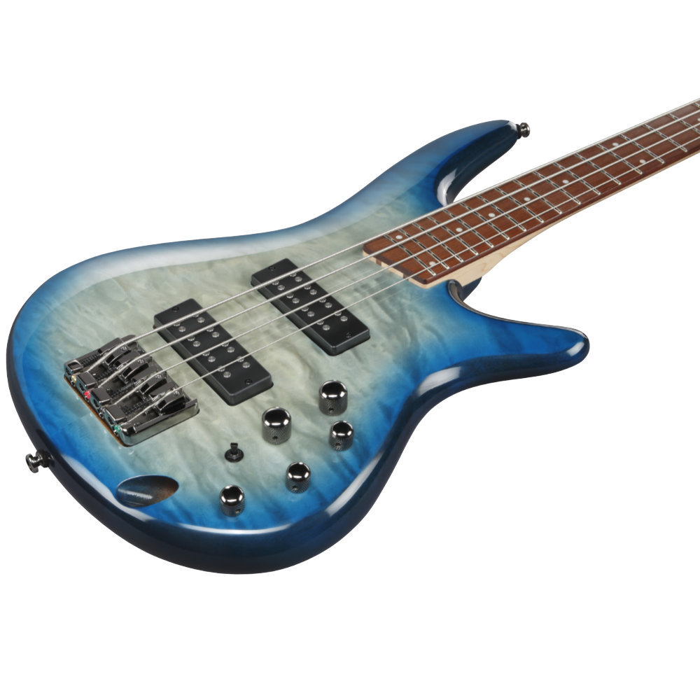 Ibanez アイバニーズ SR400EQM-SCB Stained Cosmic Blue Starburst