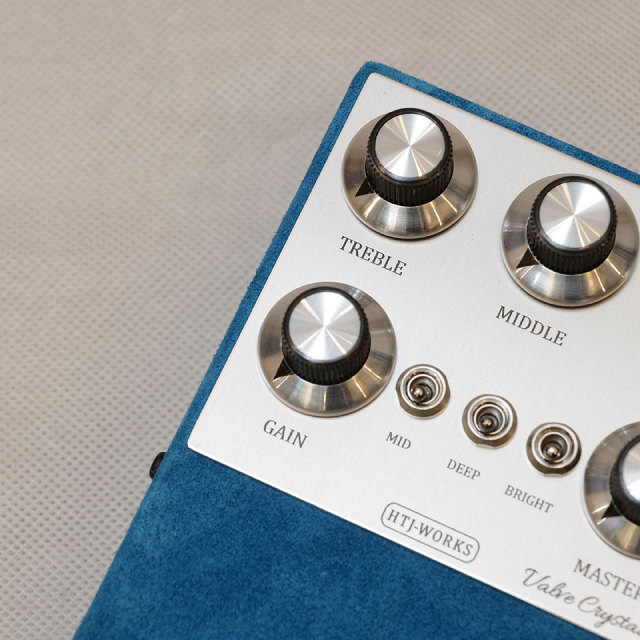 HTJ-WORKS Valve Crystal 12AX7 Tube Preamp Silver Top Dark Blue
