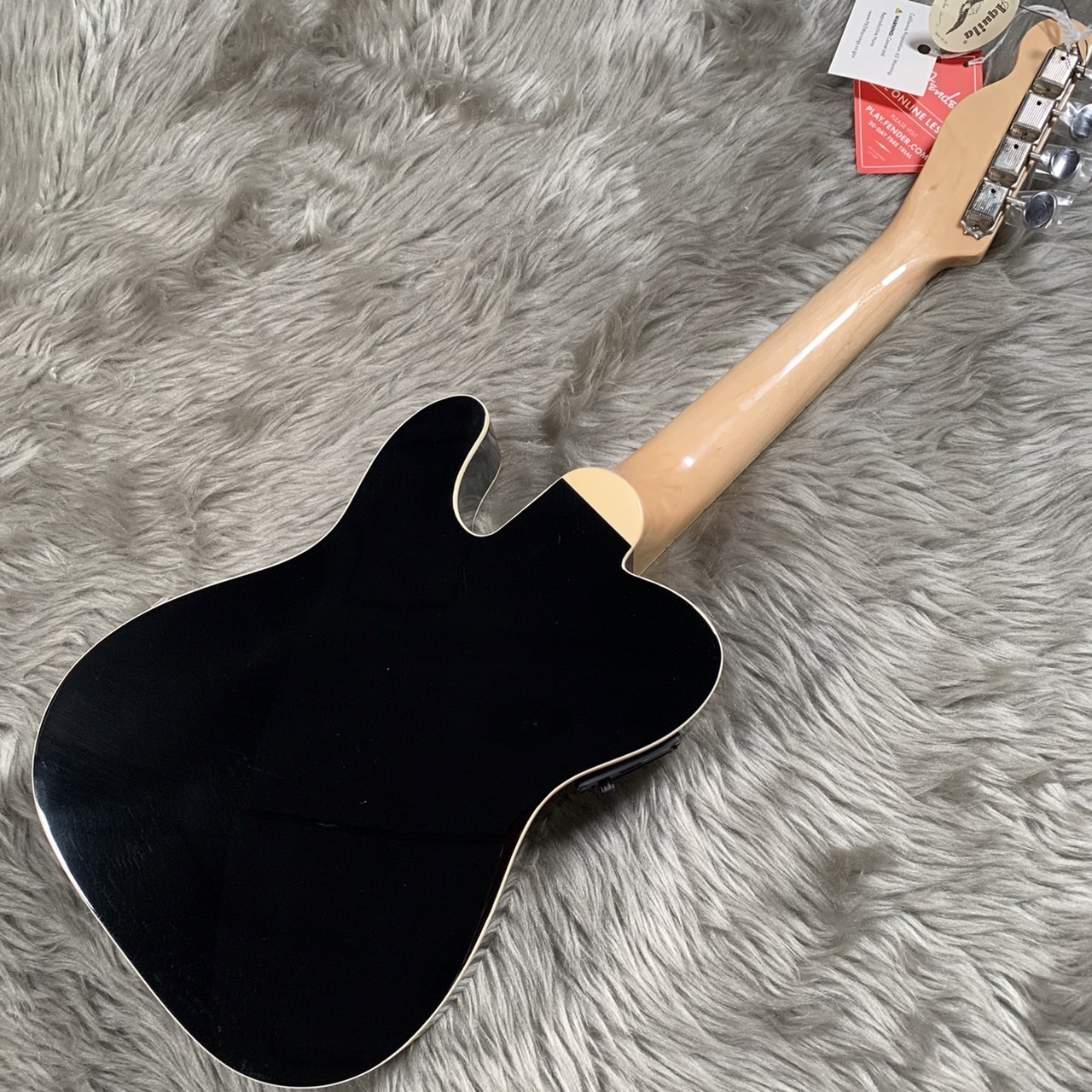 Fender Fullerton Tele Uke Black ウクレレ コンサート ピックアップ