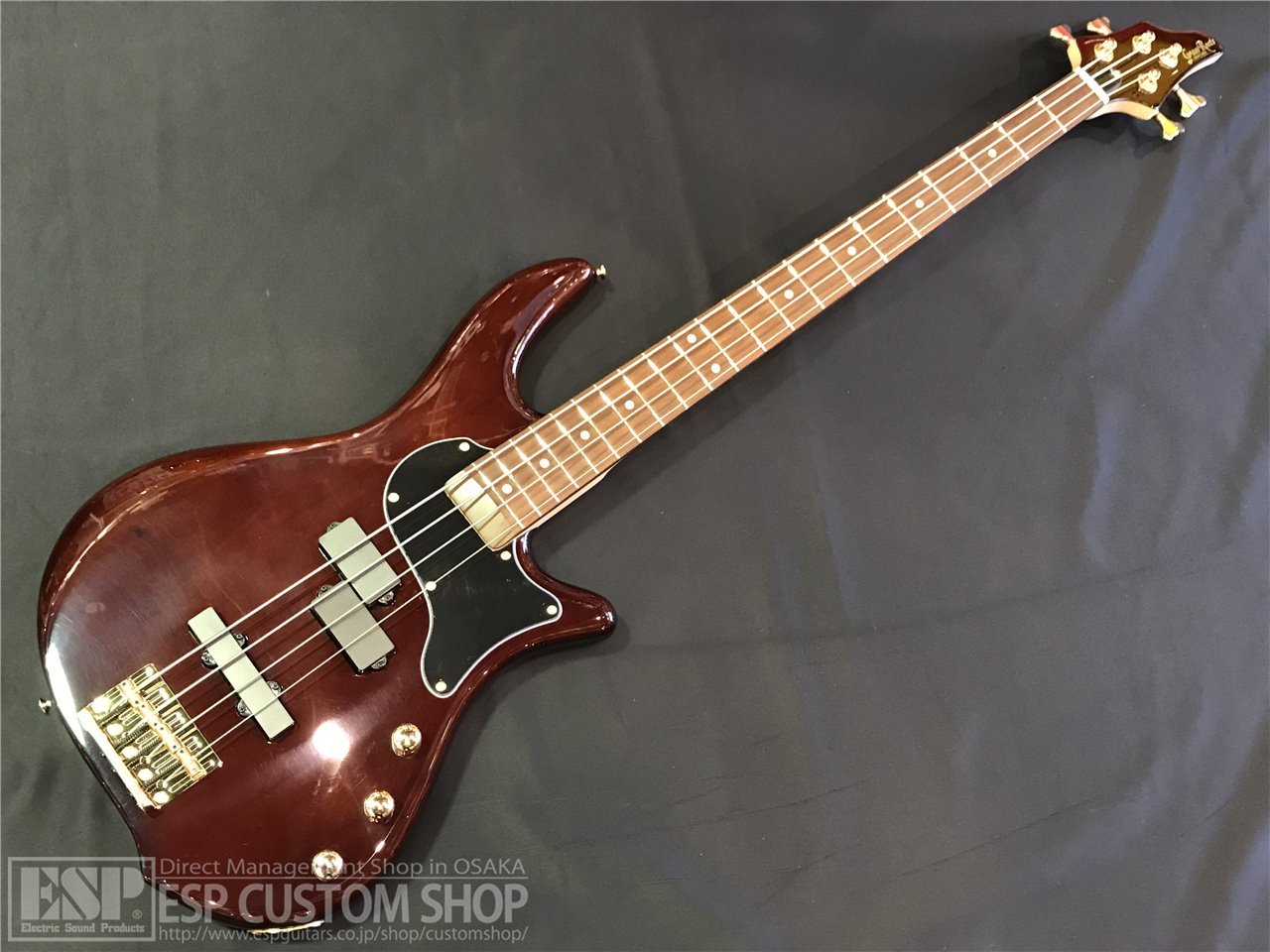 grassroots BB-DLX ベース ブラウン 希少 エレキ ESP [※お取り寄せ商品] Grass Roots G-BB-DLX 【See Thru Brown