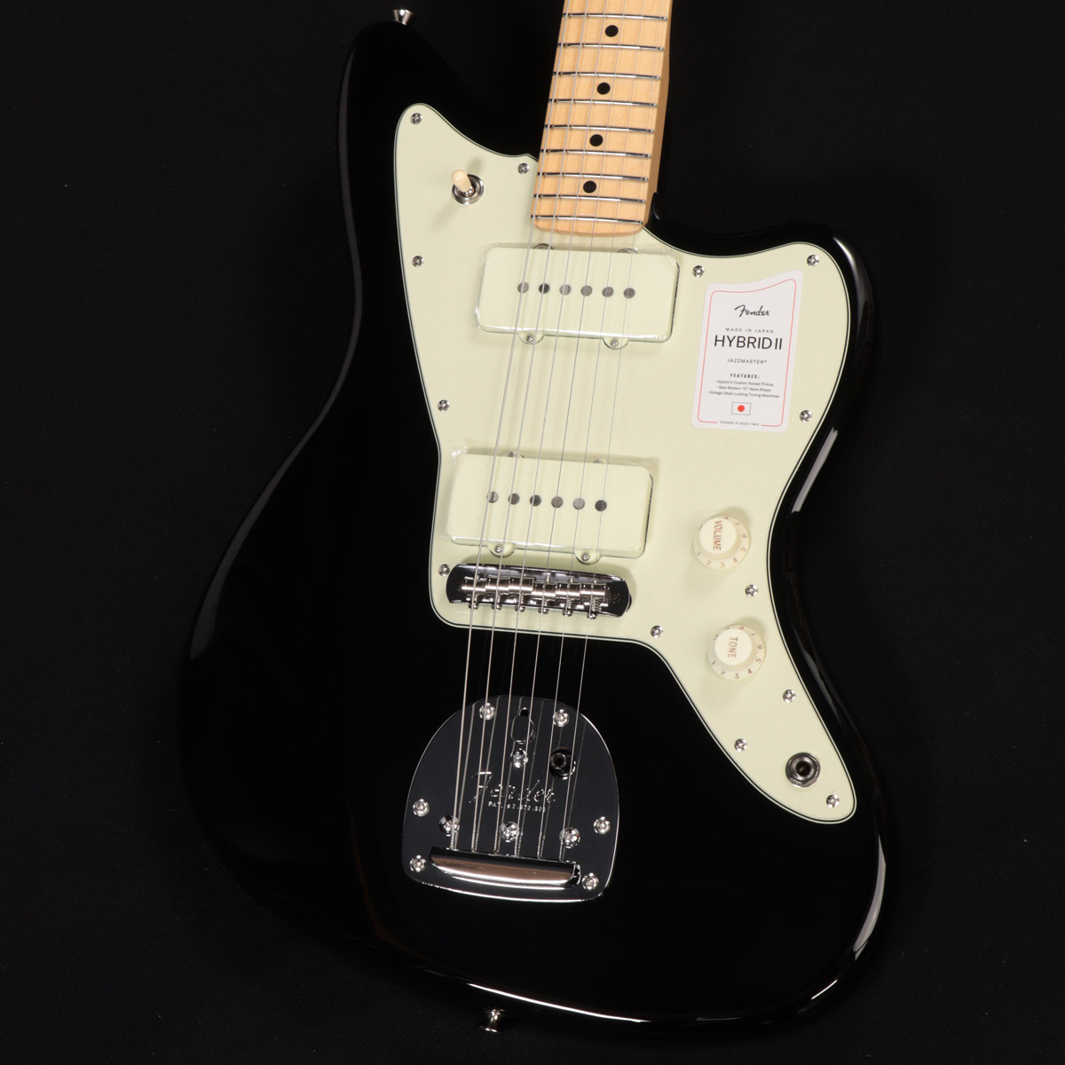 Fender MIJ Hybrid II Jazzmaster Maple Fingerboard Black ≪S/N