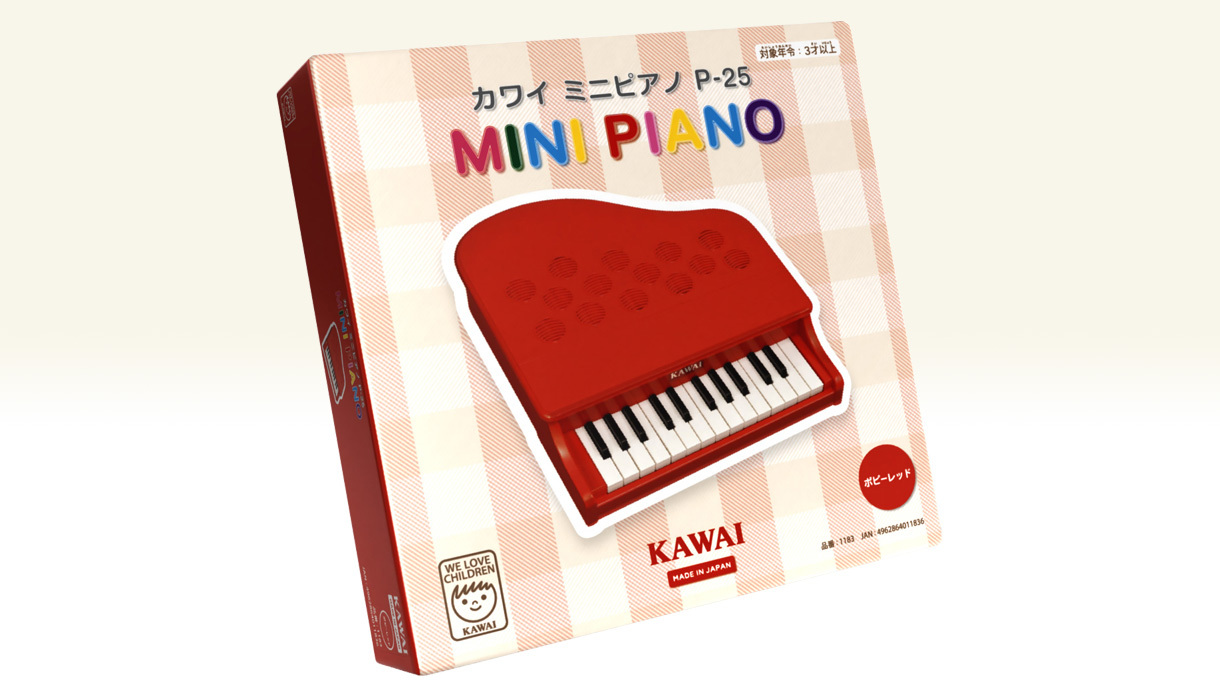 KAWAI P-25 ミニピアノ 25鍵盤 ポピーレッドP25 1183（新品）【楽器