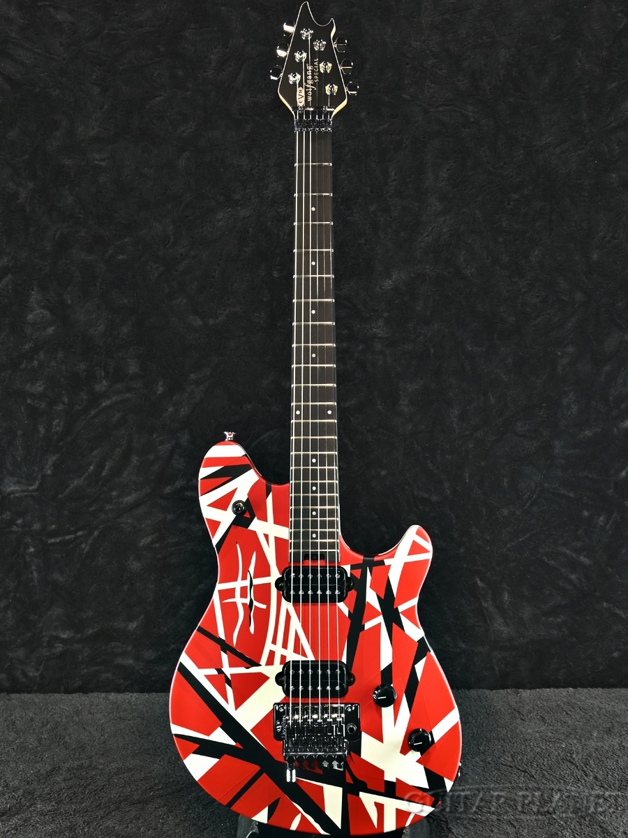 EVH Wolfgang Special Striped -Red, Black and White