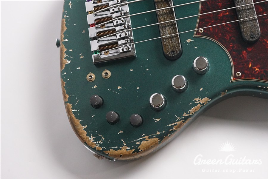 Xotic XJ-1T 5st - Dark Sherwood Green / Heavy Aged / Alder / R
