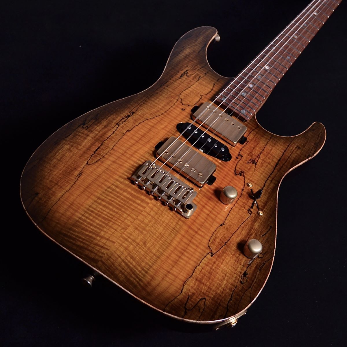 T's Guitars DST-Pro24 5A Roasted Flame Maple Neck / Brazilian