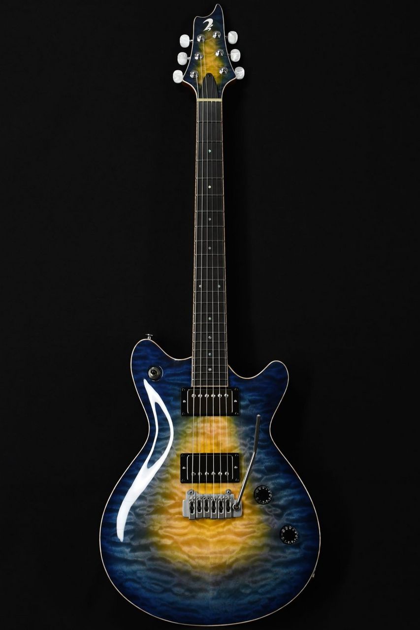 T's Guitars Arc-STD22 Quilt Yellow to Blue Burst S/N:051685C（新品