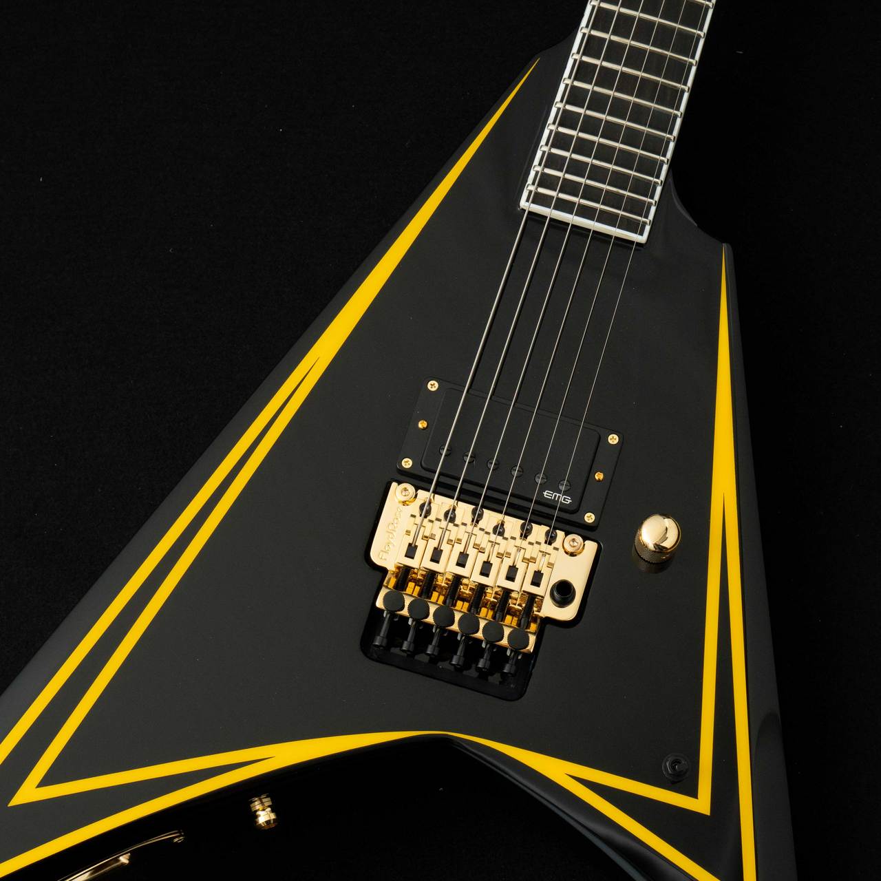 EDWARDS E-ALEXI KATAKANA -Black with Yellow Pinstripe- #ED3861253