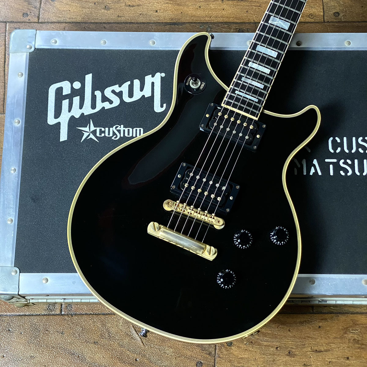 Gibson Custom Shop Tak Matsumoto DC Custom Ebony 1st Edition w 