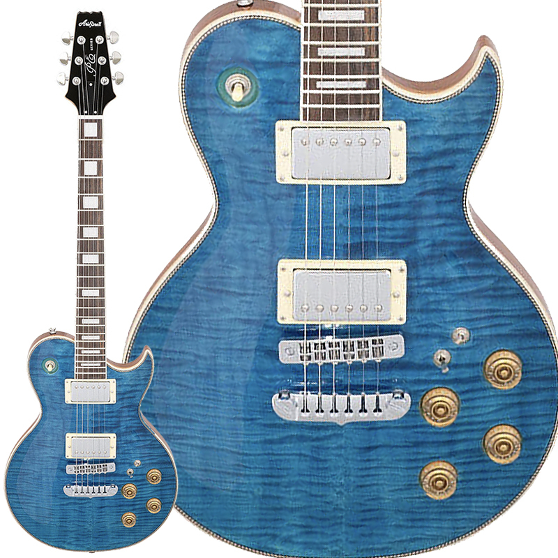 Aria Pro II PE-700 SBL (See-through Blue) エレキギター フレイム 
