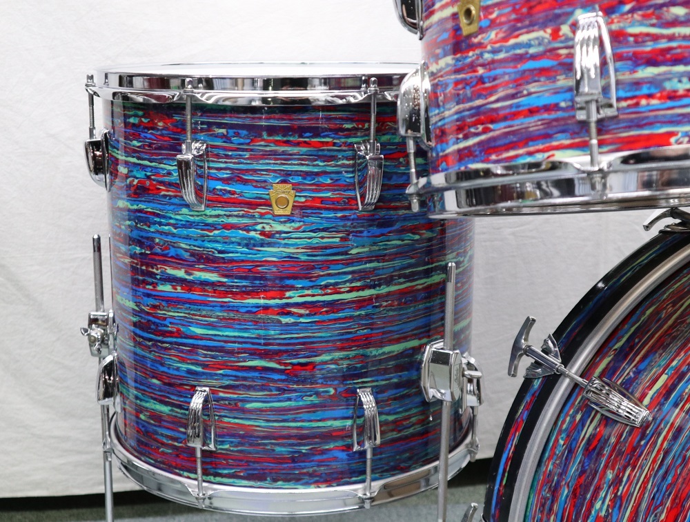 Ludwig Vintage60sLudwig PsychedelicRed  22.12.13.16BigBeat（ビンテージ/送料無料）【楽器検索デジマート】