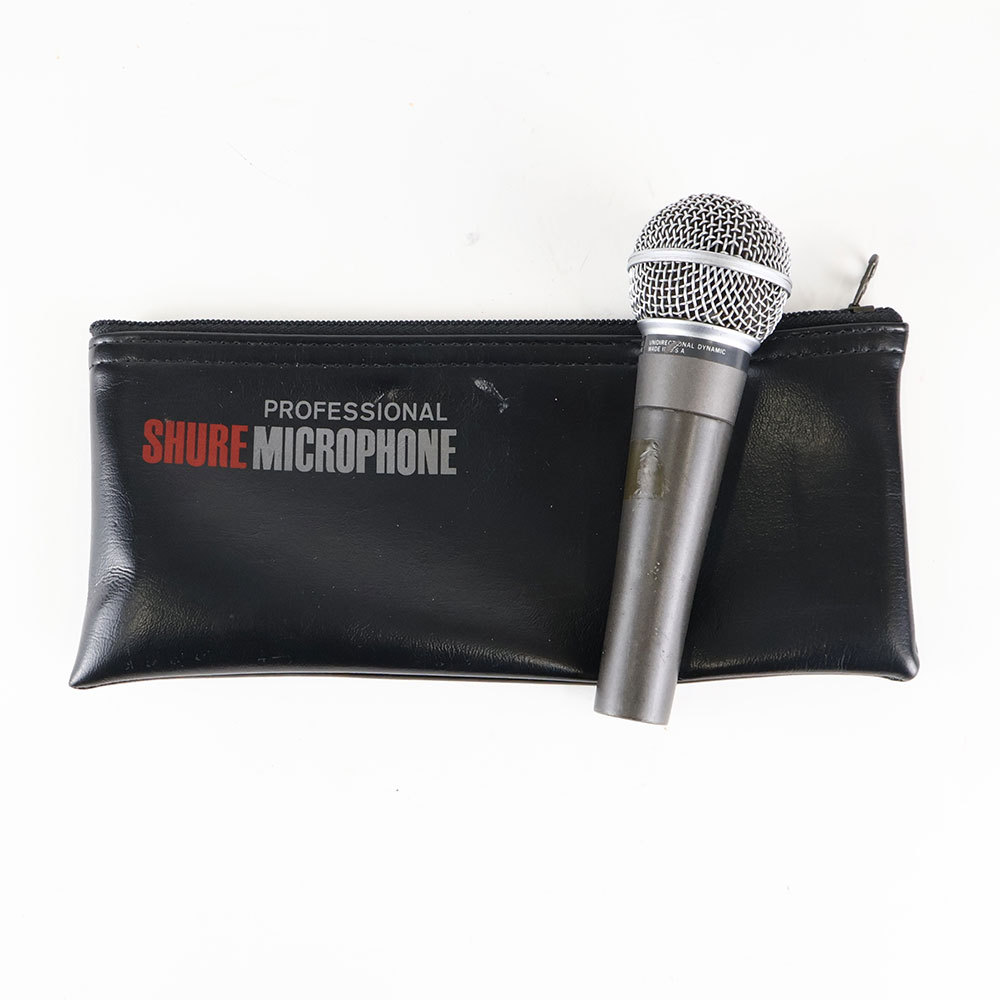 SHURE SM58 USA 中古動作品 グリル新品交換済み ポルシェロゴ