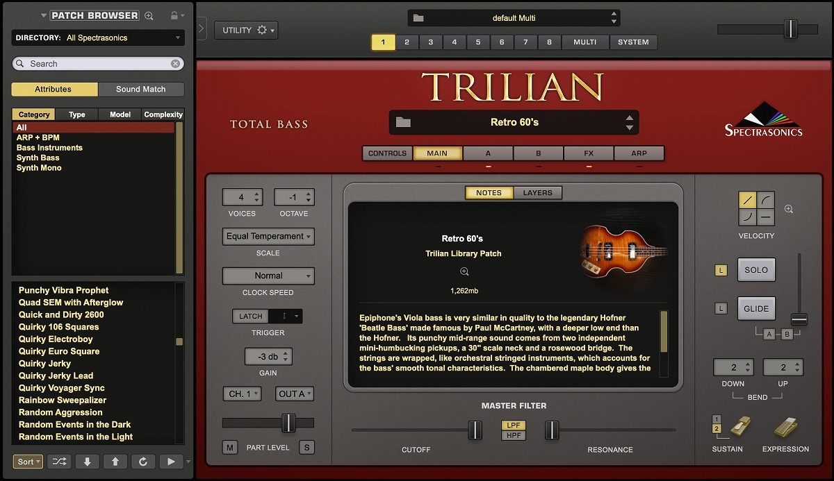 SPECTRASONICS Trilian ベース音源【WEBSHOP】（新品/送料無料）【楽器 ...