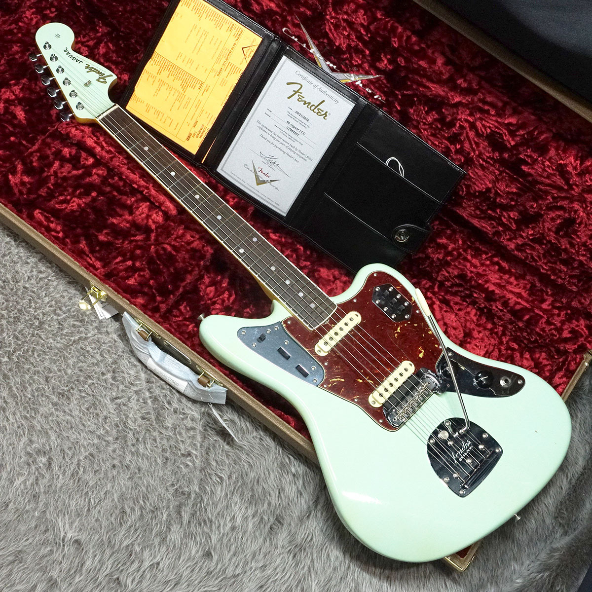 Fender Custom Shop 1966 Jaguar Lush Closet Classic Aged Surf Green 