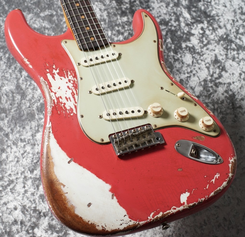 Fender Custom Shop 1960 Stratocaster Heavy Relic Aged Fiesta Red