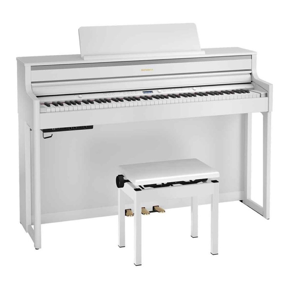 Roland 【組立設置無料サービス中】 HP704-WHS 電子ピアノ 高低自在椅子付き ホワイト（新品/送料無料）【楽器検索デジマート】