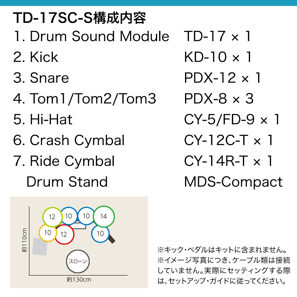 Roland TD-17SC-S 電子ドラムセット 【島村楽器限定モデル】（新品