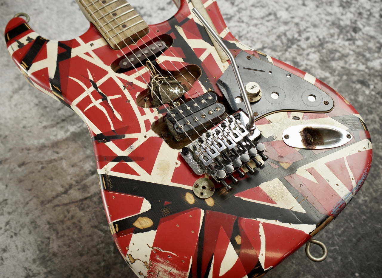 Eddie Van Halen Frankenstrat風ギター Fenderネック EVH フランケン 