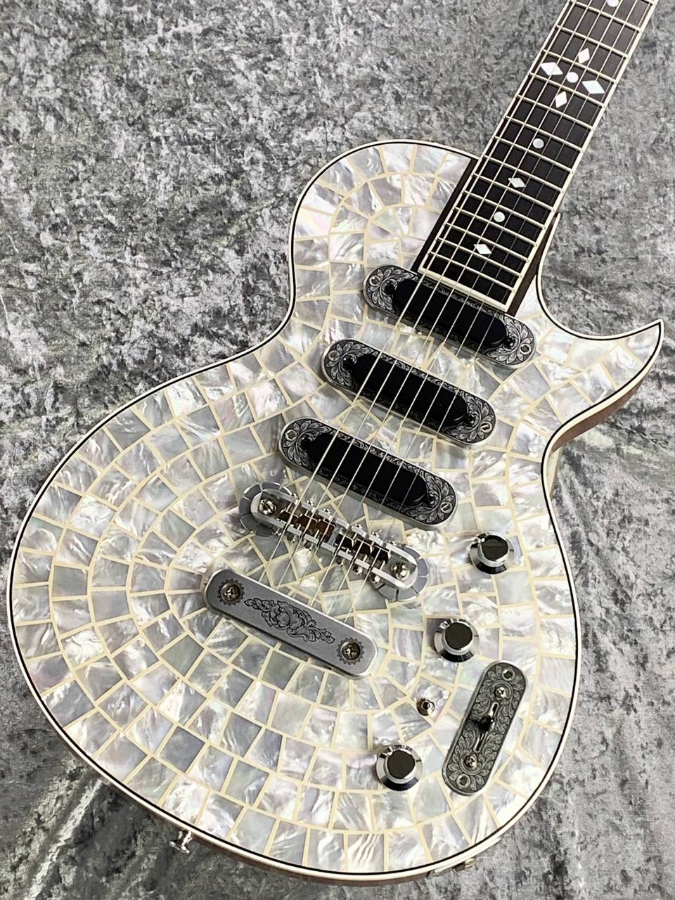 貴重❗️①✨グラビトンセラミック✨ Zemaitis THE PORTRAIT Pearl Front Ultimate White 3S #JGA23259