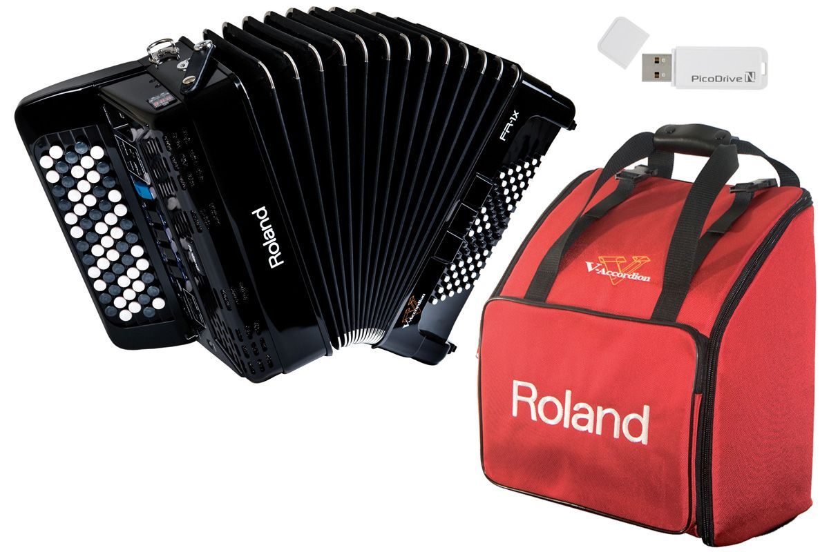 Roland V-Accordion FR-1XB BK【純正ケース BAG-FR-1 セット