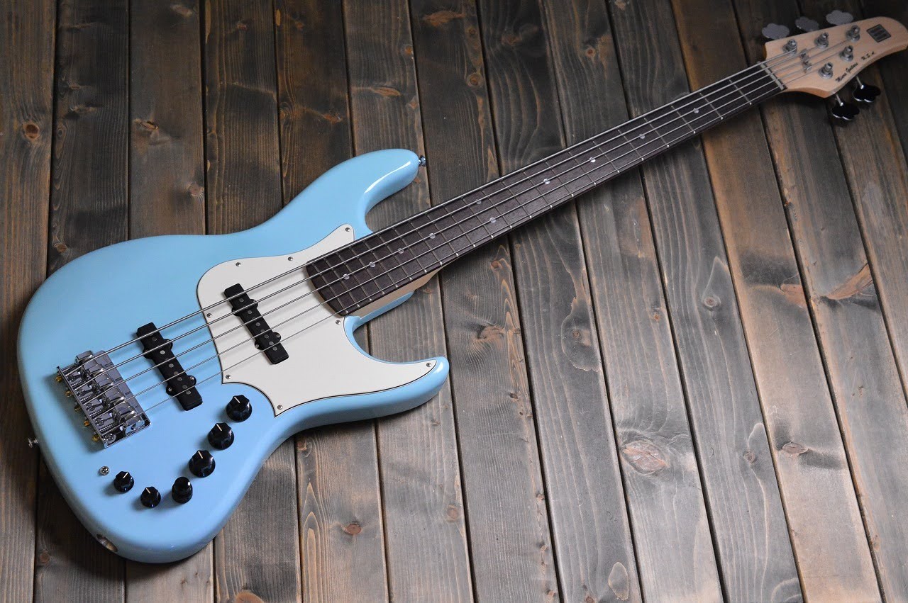 Miura Guitars USA MB-2 5st NV Sonic Blue All Lacquer Finish（新品