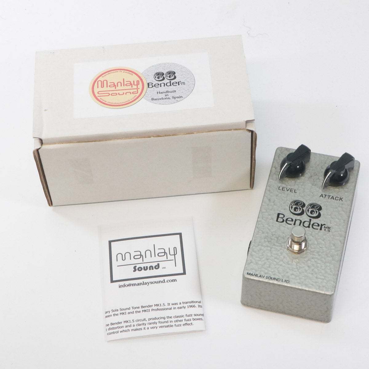 66 Bender MK1.5 MANLAY SOUND TONEBENDER FUZZ MANLAYSOUND66Bender