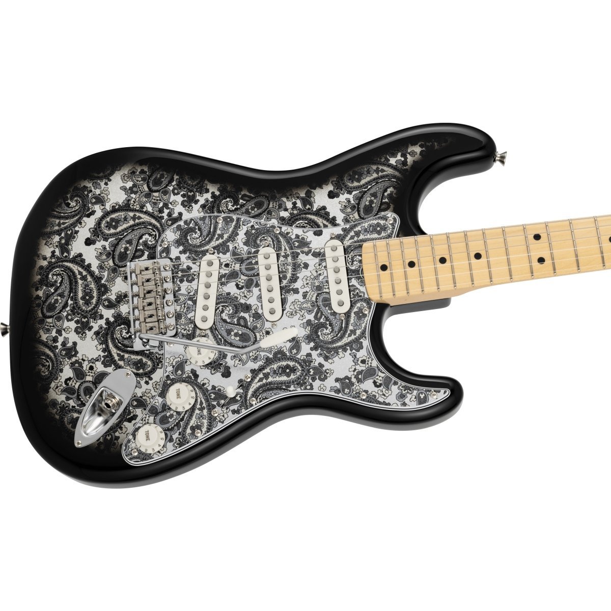 公式ZenMarket01専用 STR-140RS Paisley Black Fender Made in Japan Limited Stratocaster Maple Fingerboard