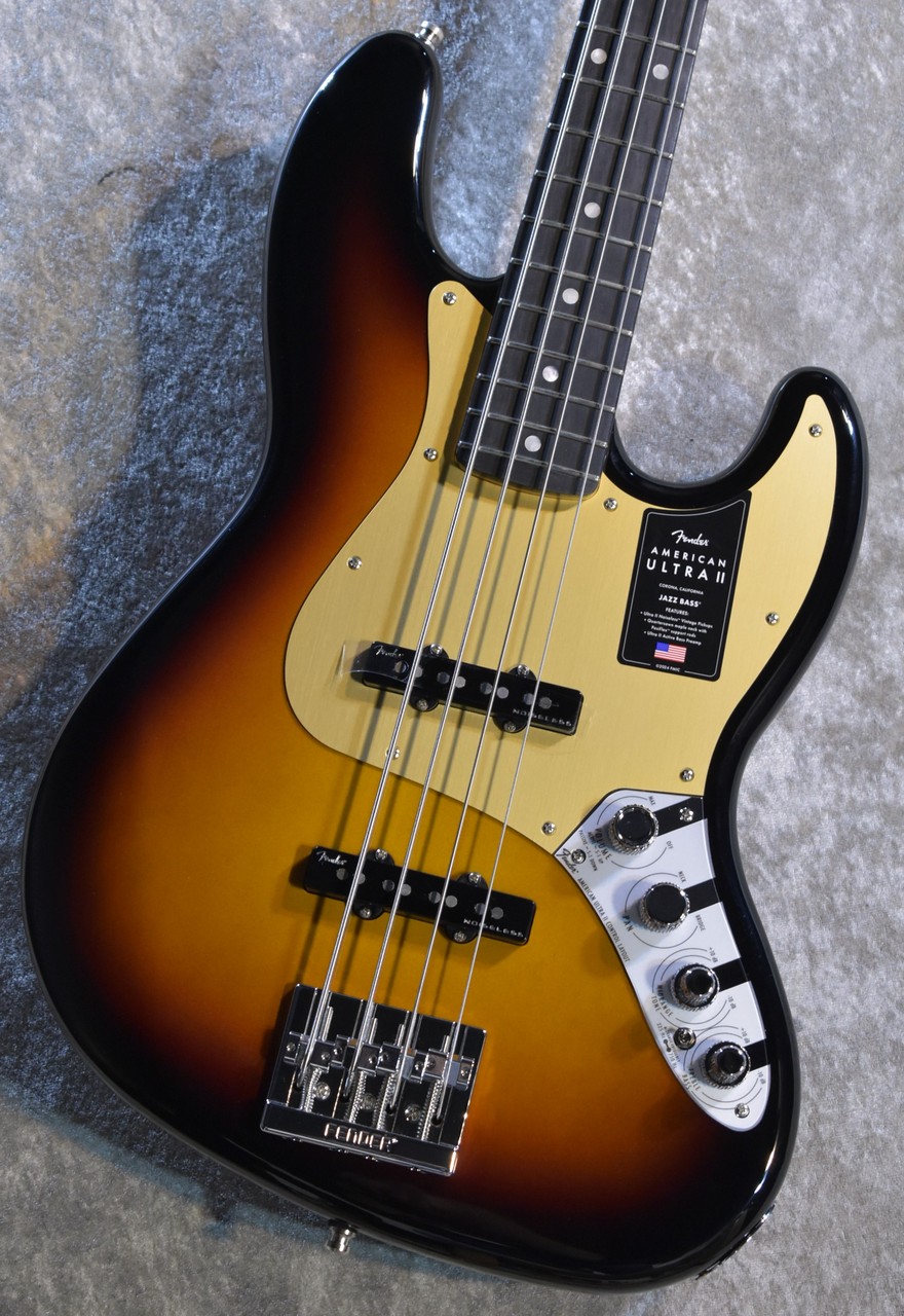 Fender American Ultra II Jazz Bass -Ebony Fingerboard, Ultraburst-  #US24006896 【4.28kg】【エボニー指板】（新品）【楽器検索デジマート】