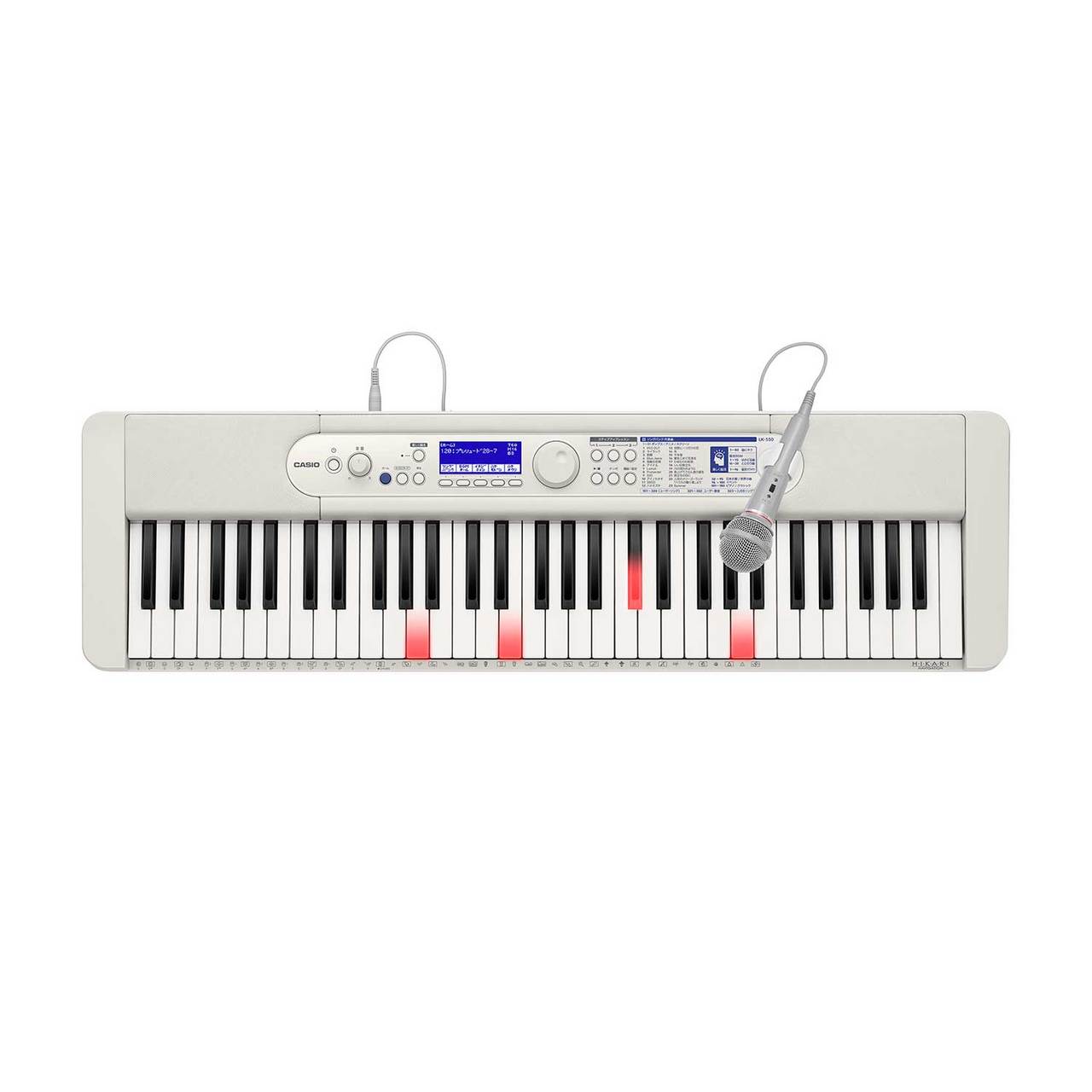 Casio LK-550 WE ホワイト 光ナビゲーションキーボード61鍵盤（新品