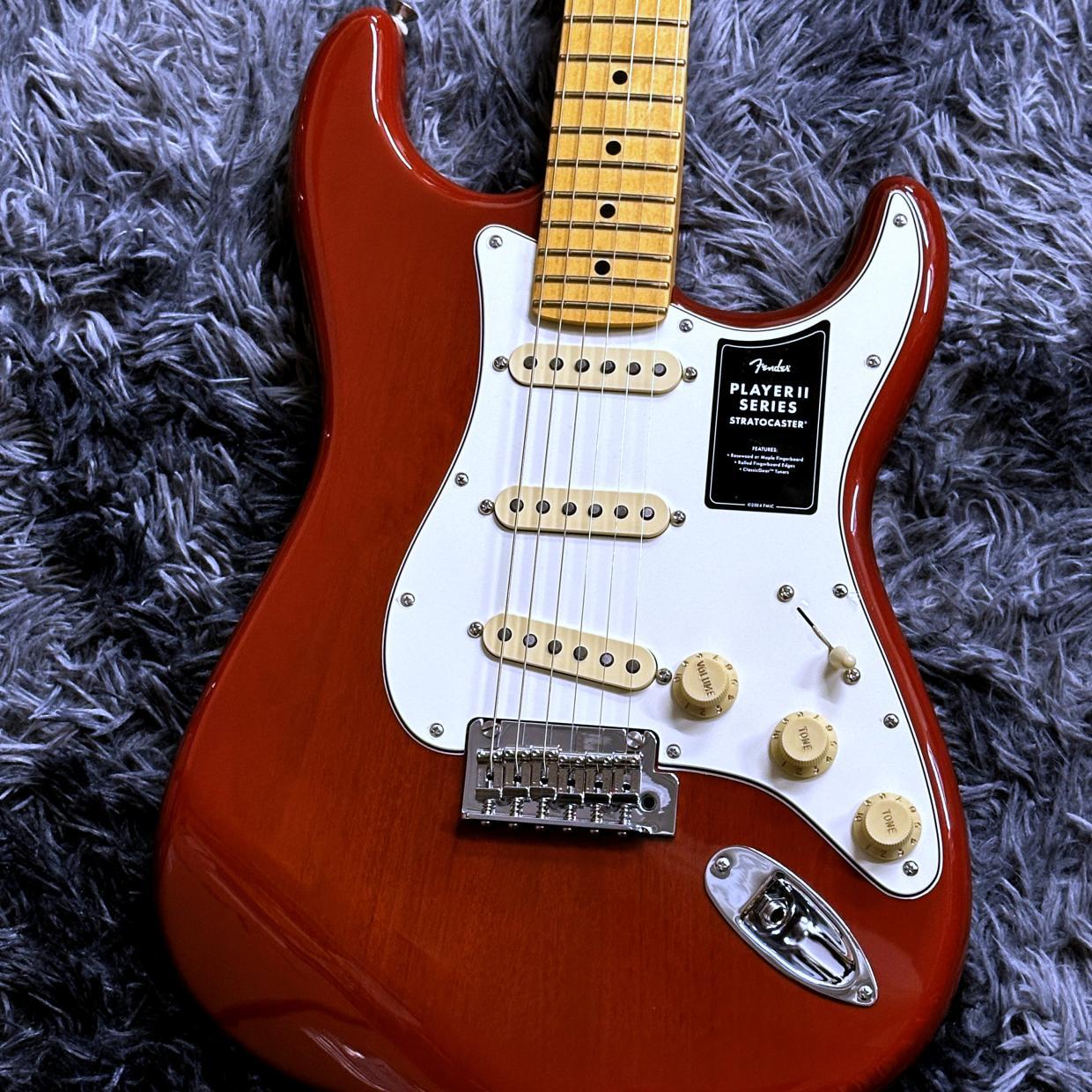 Fender Player II Stratocaster, Maple Fingerboard, Transparent