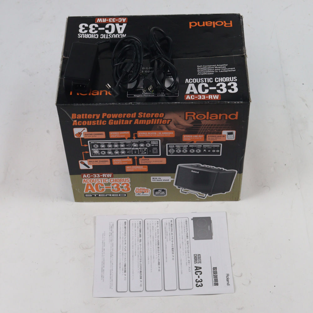Roland 【中古】 アコギアンプ ローランド ROLAND AC-33-RW